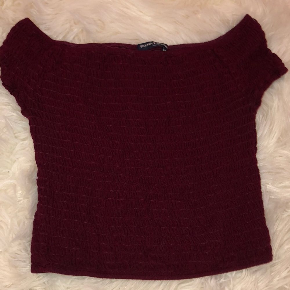 brandy melville smocked top